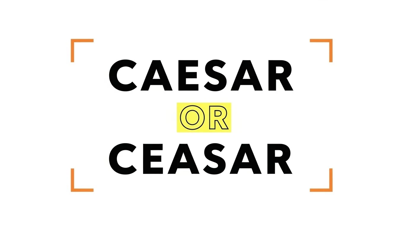 Caesar or Ceasar