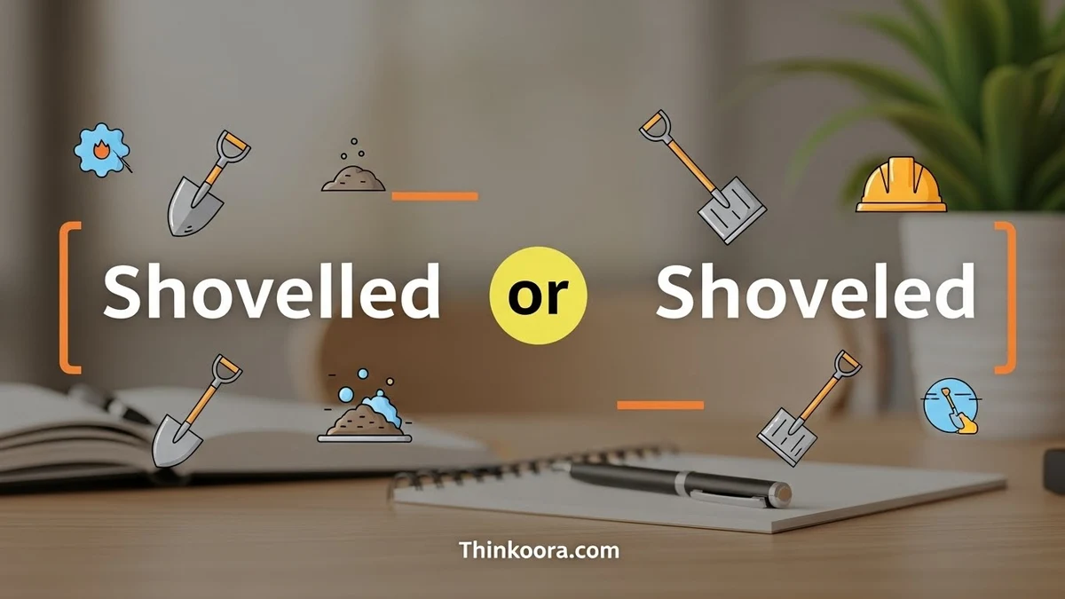 Shovelled or Shoveled