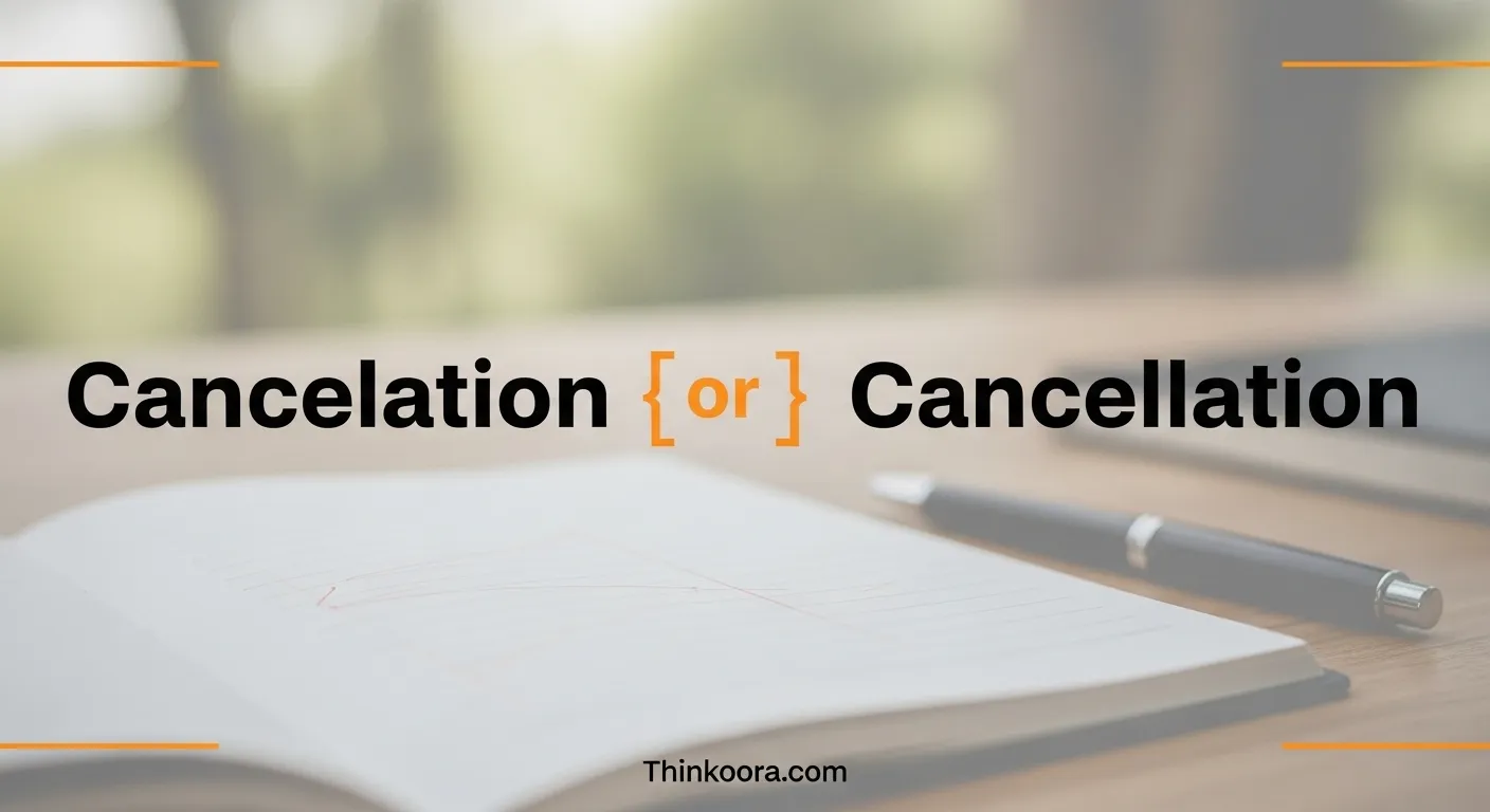 Cancelation or Cancellation