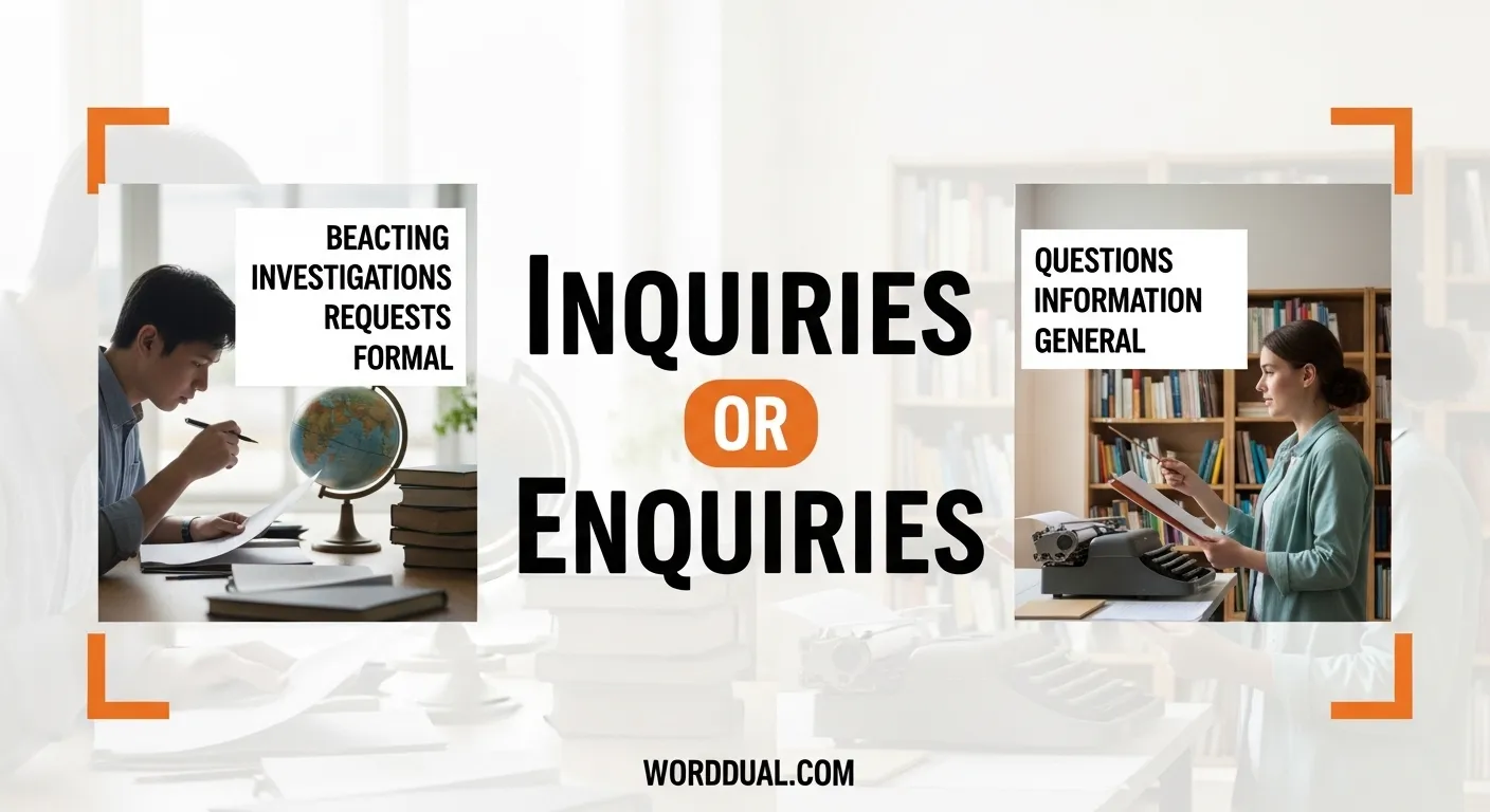 Inquiries or Enquiries