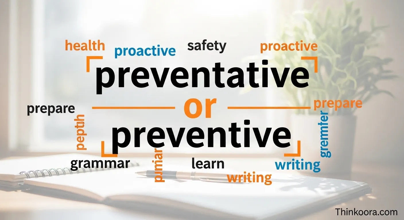 Preventative or preventive