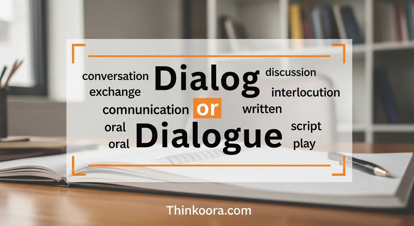 Dialog or Dialogue